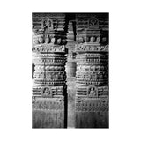 23 - Detail Of Two Stone Carved Columns - Patan Nepal Durbar Square - Premium Poster Print