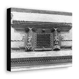 Traditional Newari Window - Patan Nepal, Durbar Square - Canvas Print
