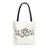Spiritual Floral Tote Bag | OM Symbol Design