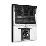 Day In The Life Through a Window, 1972 - Kathmandu, Nepal - Canvas Print