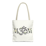 Spiritual Floral Tote Bag | OM Symbol Design