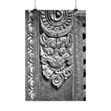 Wood Carved Dragon In Window - Patan Nepal, Durbar Square - Premium Poster Print
