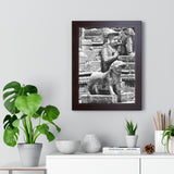 34 - Royal Court Ambassador Stone Statue - Patan Nepal, Durbar Square - Framed Photo Print