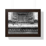 Floral Window Grate - Framed Photo Print