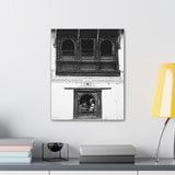 Day In The Life Through a Window, 1972 - Kathmandu, Nepal - Canvas Print