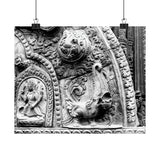 Carved Stone Fish - Patan Nepal, Durbar Square - Premium Poster Print