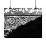 Wood Carved Corner Detail Of Doorway - Patan Nepal, Durbar Square - Premium Poster Prints