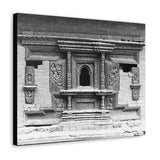 Ornate Hand Carved Window Treatment - Patan Durbar Square Nepal - Canvas Print