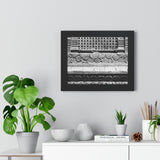 Floral Layered Window Grate - Framed Photo Print