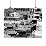 Three Pagodas Roof Tops - Kathmandu, Nepal - Premium Poster Print