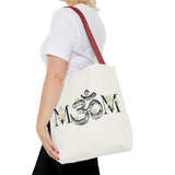 Spiritual Floral Tote Bag | OM Symbol Design