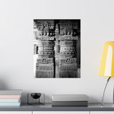 23 - Detail Of Two Stone Carved Columns - Patan Nepal Durbar Square - Premium Poster Print