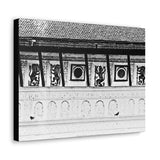 Royal Palace Hallway with Wall Paintings - Patan Nepal - Canvas Print