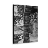 Single Stone Column Carving - Patan Nepal, Durbar Square - Canvas Print