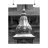 Brass Temple Tower - Patan Nepal, Durbar Square - Premium Poster Print
