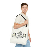 Spiritual Floral Tote Bag | OM Symbol Design