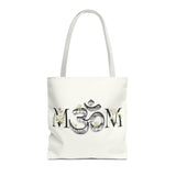 Spiritual Floral Tote Bag | OM Symbol Design