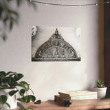 30 - Metallic Buddha Over Doorway - Patan Nepal - Premium Poster Print