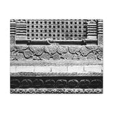 Floral Layered Window Grate - Canvas Print