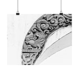 2 - Door Arch Wood Detail - Hanuman Dhoka Royal Palace - Patan Durbar Square - Premium Poster Print