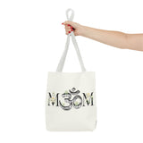 Spiritual Floral Tote Bag | OM Symbol Design