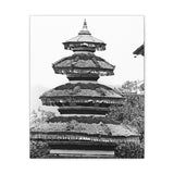 Traditional Round Pagoda Rooftop - Kathmandu, Nepal - Canvas Print