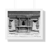 Ornate Hand Carved Window Treatment - Patan Durbar Square Nepal - Framed Photo Print