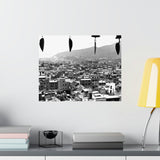 Window City View of Kathmandu in 1972 - Premium Poster Print