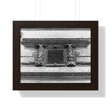 Traditional Newari Window - Patan Nepal, Durbar Square - Framed Photo Print
