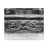 Intricate stone carved railing - Canvas Print