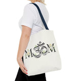 Spiritual Floral Tote Bag | OM Symbol Design
