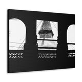 Bouddha Stupa Seen Through Window - Kathmandu Nepal - Canvas Print