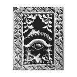 Wood Carving Of Eye And Flowers - Patan Nepal, Durbar Square - Canvas Print