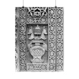 Wood Carving Of Water Jug - Patan Nepal, Durbar Square - Premium Poster Print