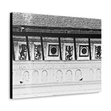 Royal Palace Hallway with Wall Paintings - Patan Nepal - Canvas Print