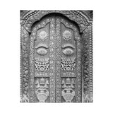 Stunning Brass Royal Palace Door - Patan Nepal, Durbar Square - Premium Poster Print