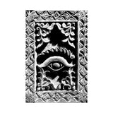 Wood Carving Of Eye And Flowers - Patan Nepal, Durbar Square - Premium Poster Print