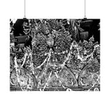 Interior walls of a temple in Patan, Neal, Durbar Square - Premium Poster Print