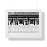 Royal Palace Hallway with Wall Paintings - Patan Nepal - Framed Photo Print