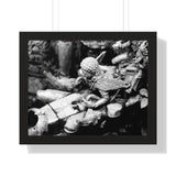 Spout At Royal Sunken Bath - Patan Nepal, Durbar Square - Framed Photo Print