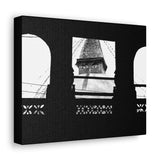 Bouddha Stupa Seen Through Window - Kathmandu Nepal - Canvas Print