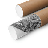 Metallic Buddha Over Doorway - Patan Nepal - Premium Poster Print