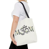 Spiritual Floral Tote Bag | OM Symbol Design