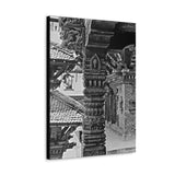 Single Stone Column Carving - Patan Nepal, Durbar Square - Canvas Print