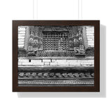 Floral Window Grate - Framed Photo Print