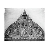 Metallic Buddha Over Doorway - Patan Nepal - Premium Poster Print
