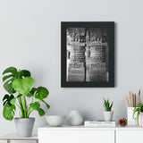 Detail Of Two Stone Carved Columns - Patan Nepal Durbar Square - Framed Photo Print