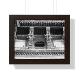 Detailed Window Carvings in Patan Nepal - Patan Nepal Durbar Square - Framed Photo Print