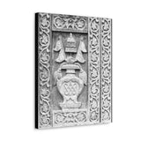 Wood Carving Of Water Jug - Patan Nepal, Durbar Square - Canvas Print