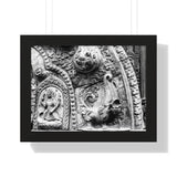 Carved Stone Fish - Patan Nepal, Durbar Square - Framed Photo Print